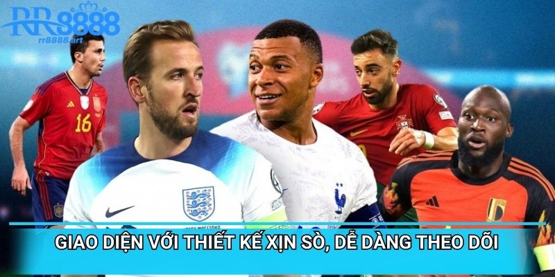 Giao diện với thiết kế xịn sò, dễ dàng theo dõi