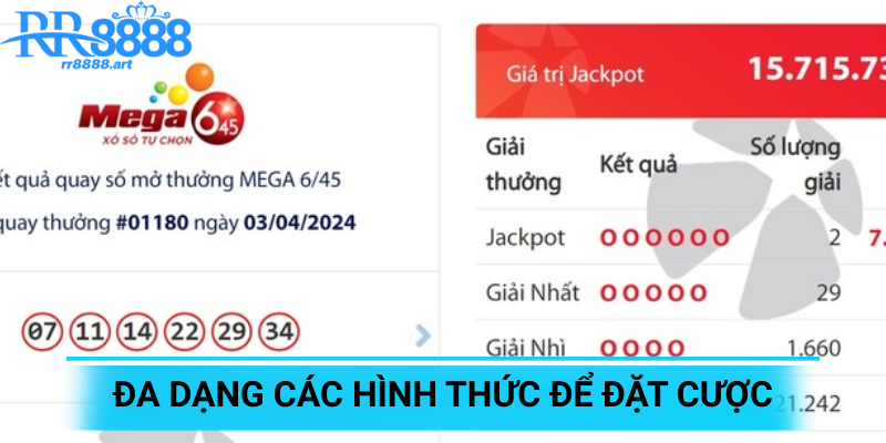 Đa dạng các hình thức để đặt cược
